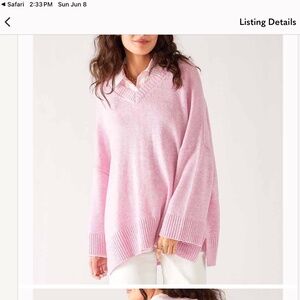 Mersea Montauk V Neck Oversized Sweater